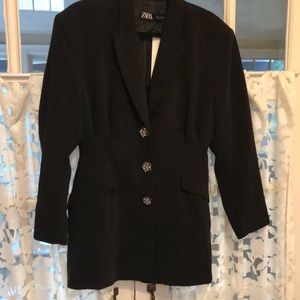 Black vintage style blazer